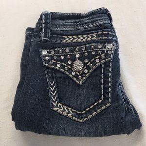 LA idol size 0 skinny bling jeans